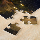 Puzzle Pont à chaînes la nuit (Côté)