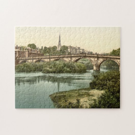 Puzzle Pont anglais, Shrewsbury, Shropshire, Angleterre (Horizontal)