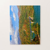 Puzzle Pont automne bois coloré (Vertical)