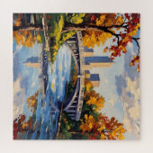 Puzzle Pont blanc d'Indianapolis sur la rivière White  (Horizontal)