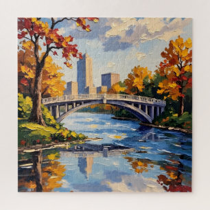 Puzzle Pont blanc d'Indianapolis sur la rivière White 