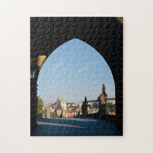 Puzzle Pont Charles et château de Prague, Tchèque R. (Vertical)