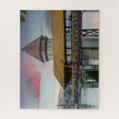 Puzzle Pont Cheapel à Lucerne, Suisse (Vertical)