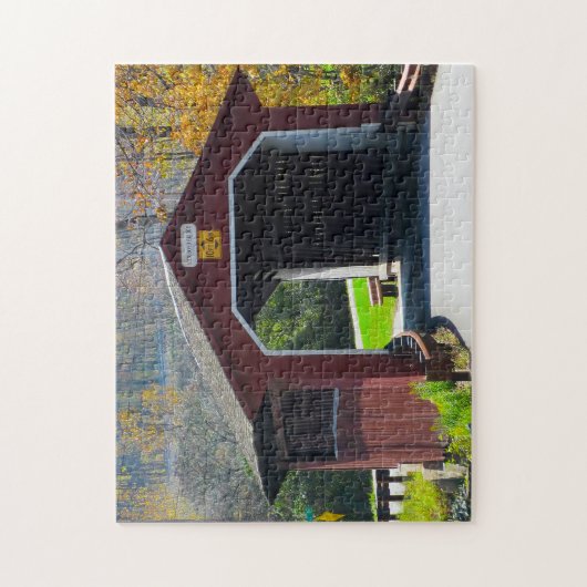 Puzzle Pont couvert Amish. (Vertical)