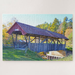 Puzzle Pont couvert au hasard, Lyndonville, Vermont