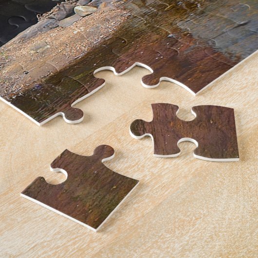 Puzzle Pont Couvert Au Printemps (Côté)