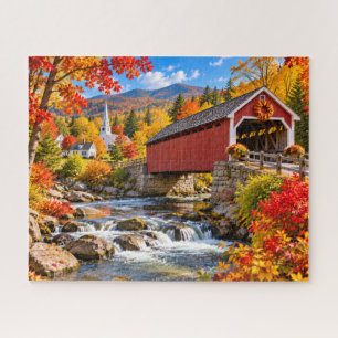 Puzzle Pont couvert d'automne