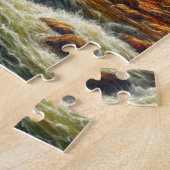 Puzzle pont couvert d'automne classique (Côté)