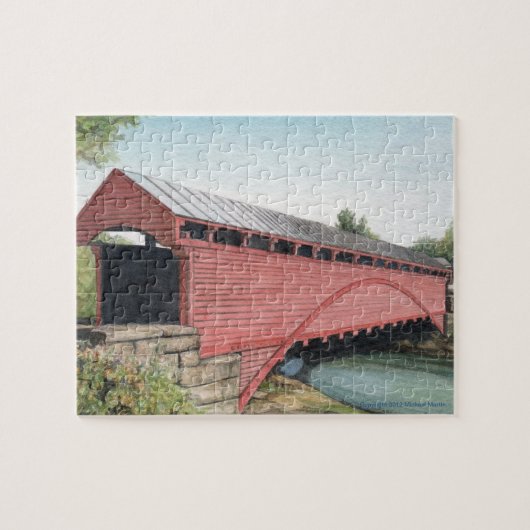 Puzzle Pont couvert de Barracksville (Horizontal)