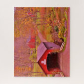 Puzzle Pont couvert de la rivière Green - Vermont (Vertical)