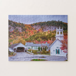 Puzzle Pont couvert du New Hampshire Stark et chute de l'