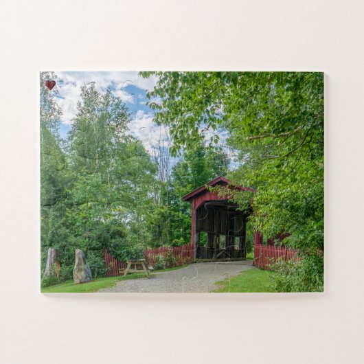 Puzzle Pont couvert Vermont (Horizontal)