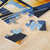 Puzzle Pont d'automne cubiste dans Cityscape (Côté)