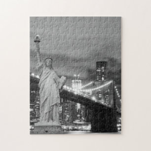 Puzzle Pont de Brooklyn et la statue de la liberté
