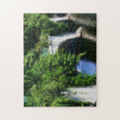 Puzzle Pont De Fleurs Impressionniste Photo Peinture (Vertical)