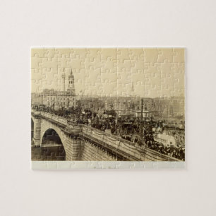 Puzzle Pont de Londres, c.1880 (photo de sépia)