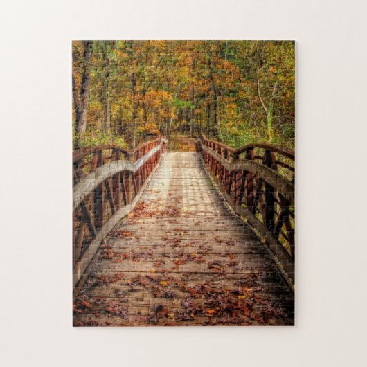 Puzzle Pont de pied d'automne (Vertical)