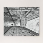 Puzzle Pont de Venise noir et blanc avec gondolier (Horizontal)