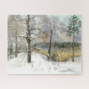 Puzzle pont d'hiver