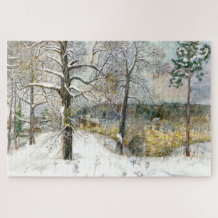 Puzzle pont d'hiver