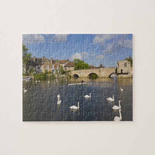 Puzzle Pont en pierre et rivière Ouse, St Ives, (Horizontal)