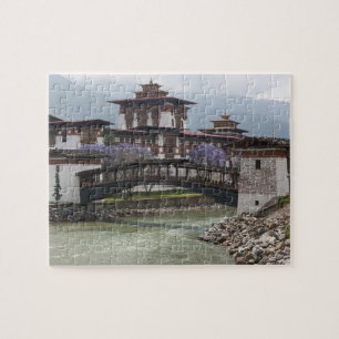 Puzzle Pont en porte-à-faux près du palais Punakha Dzong