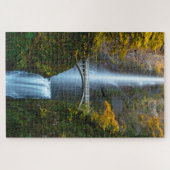 Puzzle Pont et cascade dans une forêt (Horizontal)