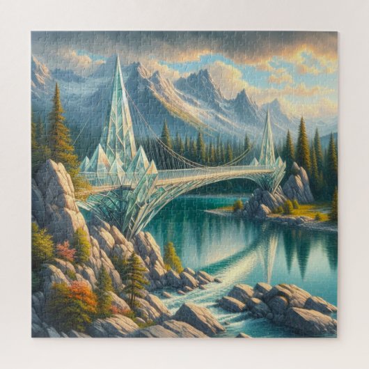 Puzzle Pont fait de cristal (Vertical)