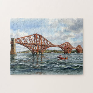 Puzzle Pont ferroviaire historique du Forth en Écosse à l