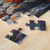 Puzzle Pont forestier d'automne (Côté)
