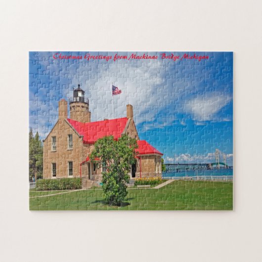 Puzzle Pont Mackinac Michigan. (Horizontal)