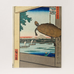 Puzzle Pont Mannen, Fukagawa par Utagawa Hiroshige