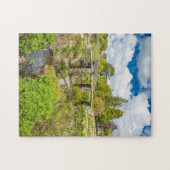 Puzzle Pont médiéval en verre au-dessus de la rivière à D (Horizontal)