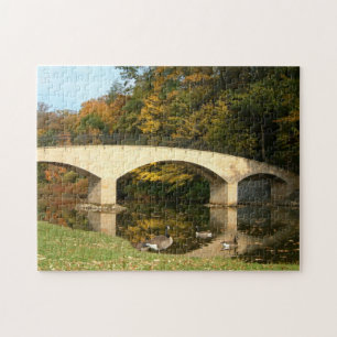 Puzzle Pont Rainbow à l'automne au Grove City College