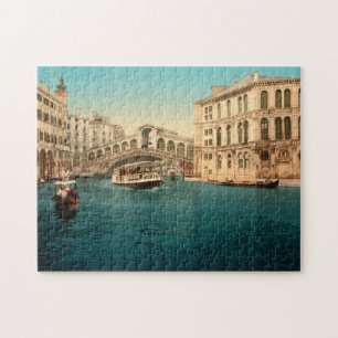 Puzzle Pont Rialto Venise Italie Grand Canal Bateau