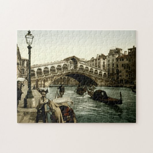 Puzzle Pont Rialto Venise Italie Grand Canal Gondolas (Horizontal)