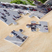 Puzzle Pont Sant'Angelo vue aérienne - Rome, Italie (Côté)