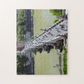 Puzzle Pont Sant'Angelo vue aérienne - Rome, Italie (Vertical)