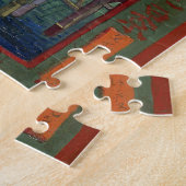 Puzzle Pont sous la pluie après Hiroshige par Vincent van (Côté)