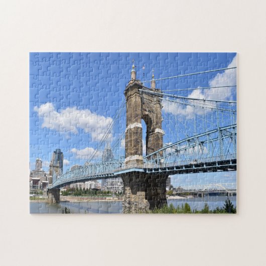 Puzzle Pont suspendu de Roebling Ohio. (Horizontal)