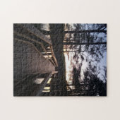 Puzzle Pont Twilight dans la forêt de cyprès (Horizontal)