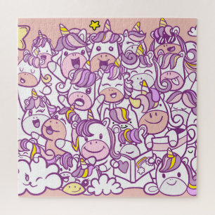 Puzzle Pony Unicorn mignon : Collection de Doodles magiqu