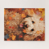 Puzzle Poodé automne Thanksgiving (Horizontal)