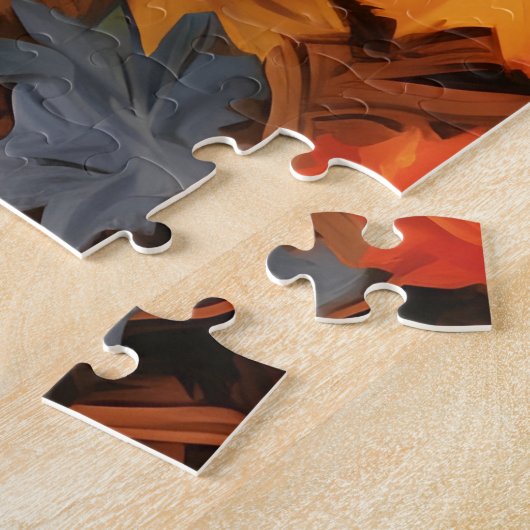 Puzzle Poodé automne Thanksgiving (Côté)