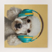 Puzzle Poodé avec casque (Horizontal)