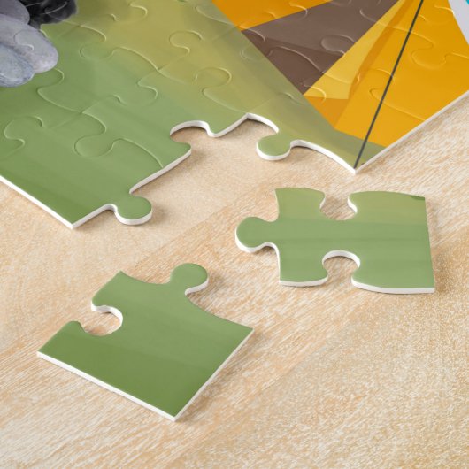 Puzzle Poodle Chien Camping (Côté)