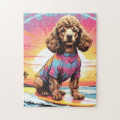 Puzzle Poodle dog (Vertical)