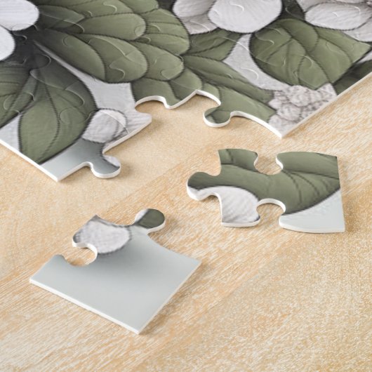 Puzzle Poodle en Fleurs Whimsical (Côté)