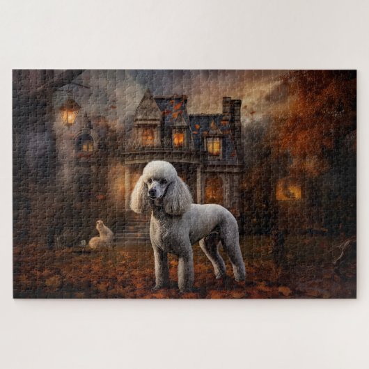 Puzzle Poodle Halloween Scary (Horizontal)