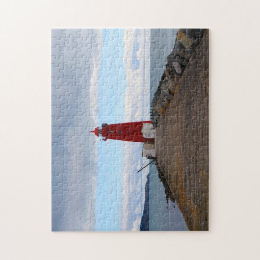 Puzzle Poolbeg Lighthouse Dublin. (Vertical)